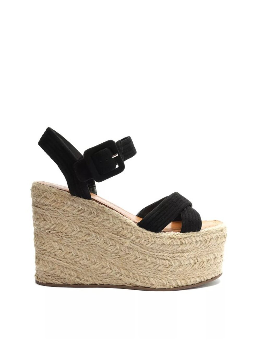 Schutz Women's Blisse Black Strap Espadrille Platform Sandals Sz 9